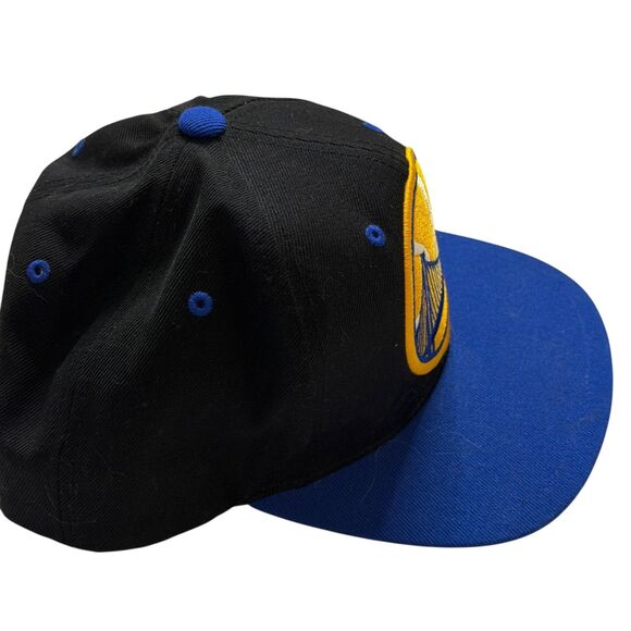 Mitchell & Ness NBA Golden State Warriors Cap Hat Black Royal Blue OS bv - Picture 4 of 8